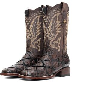 Brown Western Heeled Boots